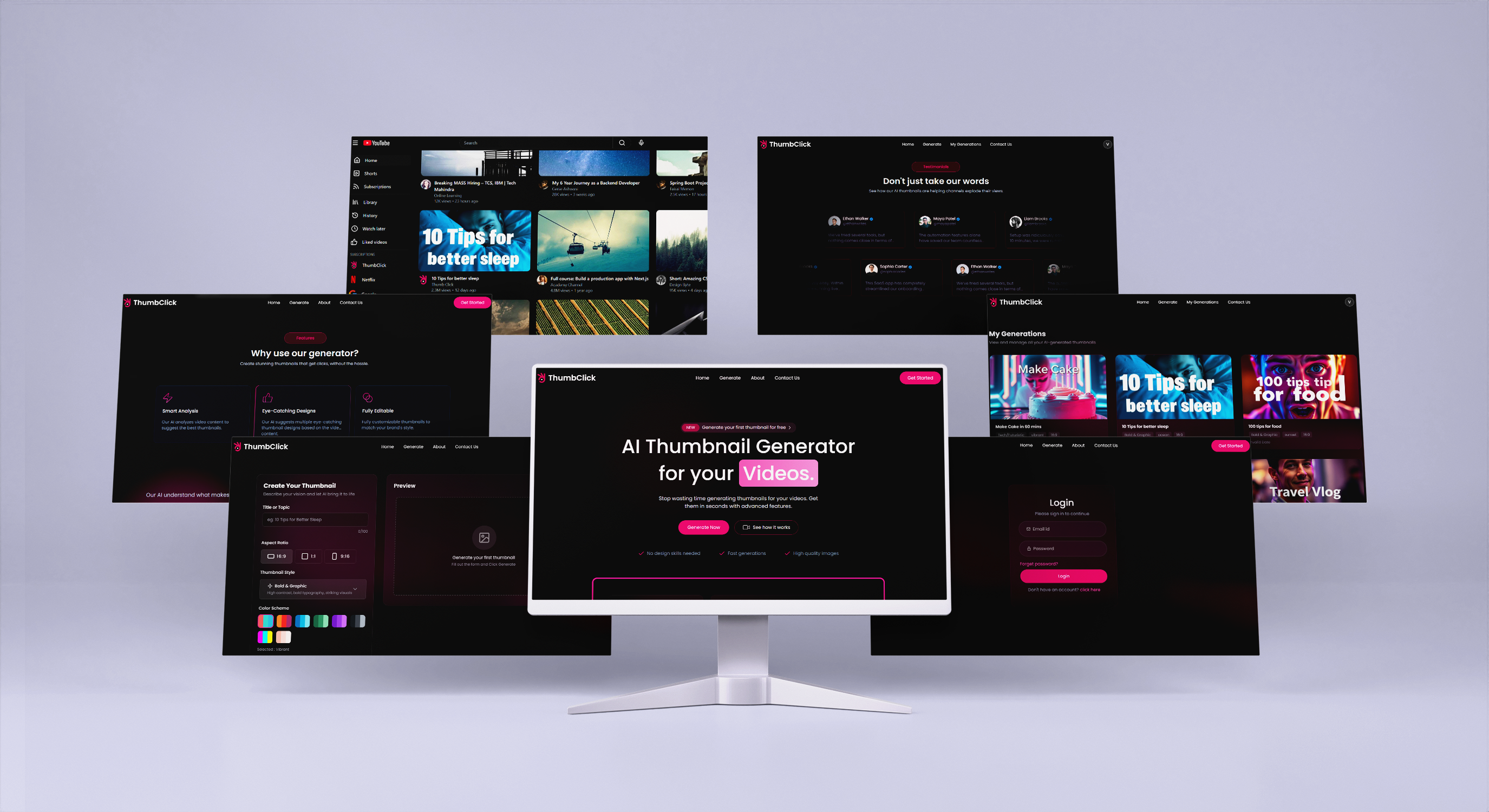ThumbClick – AI-Powered Thumbnail Generator